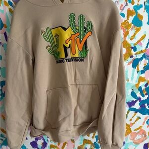 MTV Cream Fleece Hoodie